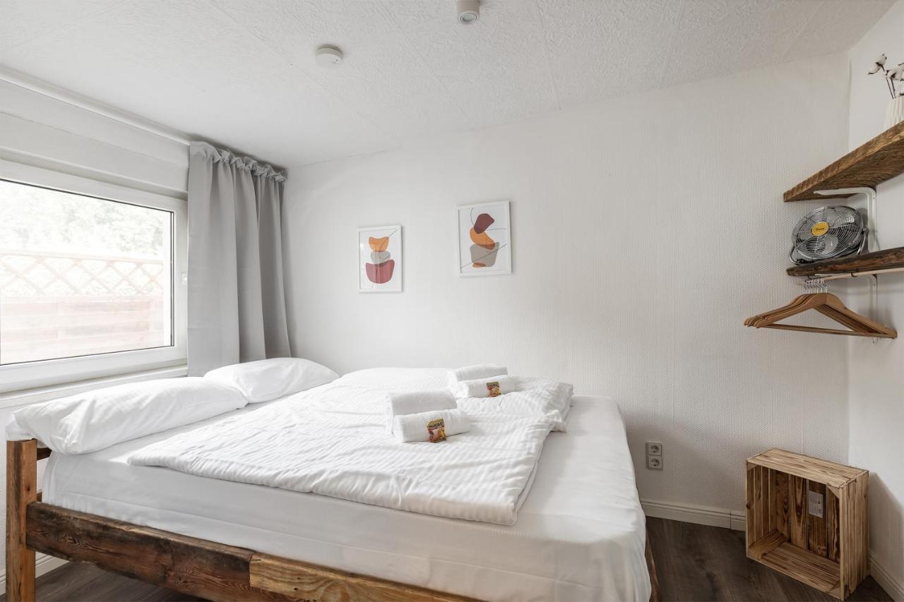Am Grimnitzsee gemütliches Tiny House Bungalow mit Sauna und Kamin Joachimsthal Exterior foto